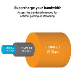 Belkin Ultra HD High Speed HDMI 2.1 Cable, Optimal Viewing for Apple TV and Apple TV 4K, Dolby Vision HDR, 2 M/6.ft – Black