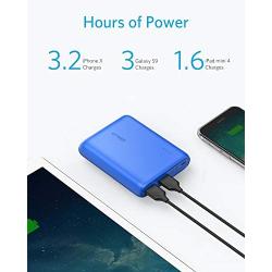 Anker PowerCore 13000, Compact 13000mAh 2-Port Ultra-Portable Phone Charger Power Bank with PowerIQ and VoltageBoost Technology for iPhone, iPad, Samsung Galaxy (Blue)