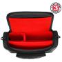 USA GEAR Mini Projector Case S7 Pro Portable Projector Bag Carrying Case with Accessory Storage - Compatible with Small LED Projectors from Vankyo, DR. J, Apeman, GooDee, DBPOWER, CiBest (Red)