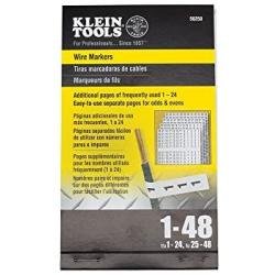 Klein Tools 56250 Wire Marker Book, 1-48