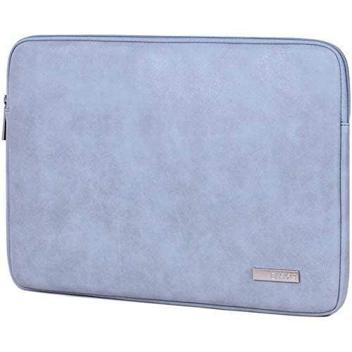PU Leather Padded Laptop Bag HBLOOMYST 13 14 15 Inch Frosted Protective Notebook Sleeve Computer Case Cover
