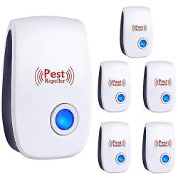 Ultrasonic Pest Repeller 6 Pack,Upgraded Electronic Pest Repellent Plug in Indoor Pest Control for Insects, Mosquito, Mouse, Cockroaches, Rats, Bug, Spider, Ant