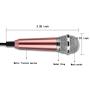 Mini Microphone,Singing Mic Equipment,Beautiful Vocal Quality,Mini Type Space Saving,Metal Frothing Process,3.5mm Audio Connector,Suitable for Laptop, iPhone, Android Phone (Golden)