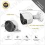 Wisenet SDC-89445BF 5MP CCTV Surveillance Weatherproof Bullet Security Camera 82ft IR Distance Plastic Housing 3.6mm Lens 104° Wide Angle (Double Pack)