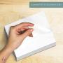 Memo Pads, White, 50 Sheets Per Pad, 10 Pads (8 1/2 x 5 1/2)