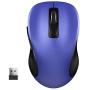 WisFox 2.4G Wireless Mouse for Laptop, Ergonomic Computer Mouse with USB Receiver and 3 Adjustable Levels, 6 Button Cordless Mouse Wireless Mice for Windows Mac PC Notebook (Blue)