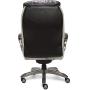 Serta 44942 Executive Office Chair with Smart Layers Technology | Leather and Mesh Ergonomic with Contoured Lumbar and ComfortCoils | Black & White