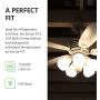 Sunco Lighting 4 Pack A15 LED Bulb, 8W=60W, 6000K Daylight Deluxe, Dimmable, 800 LM, E26 Base, Refrigerator & Fan Light - UL & Energy Star