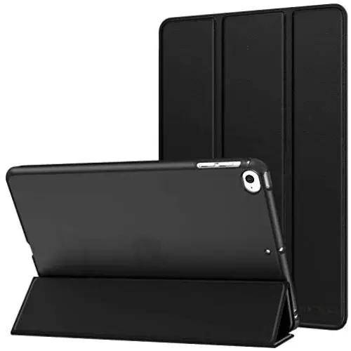 MoKo Case Fit New iPad Mini 5 2019 (5th Generation 7.9 inch) - Slim Lightweight Smart Shell Stand Cover with Translucent Frosted Back Protector, with Auto Wake/Sleep - Black