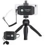 Comica CVM-WS50(C) Smartphone Wireless Lavalier Microphone with UHF 6 Channels 194 FT Wireless Range, Built-in Rechargeable Battery, Wireless Microphone for iPhone Samsung Huawei and More