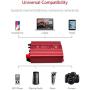 BESTEK 500W Power Inverter DC 12V to 110V AC Converter with Alligator Battery Clamp 4.8A Dual USB Car Charger ETL Listed