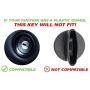 KeylessOption Keyless Entry Remote Control Fob Uncut Blank Ignition Car Key Replacement for CWTWB1U793