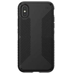 Speck Products Presidio Grip iPhone X Case, Black/Black