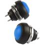 PP-NEST 10 Pieces 12mm Waterproof Push Button Momentary On Off Switch ANKG-01 (Blue)