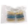 664 Pcs 17 Values Resistor Kit 0 Ohm-1M Ohm with 1% 1/4W Metal Film Resistors Assortment and Free Product 1 Pcs Thermistor