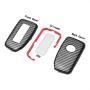 TANGSEN Smart Key Fob Case for LEXUS ES 350 GS F 350 450H IS 200 250 300 350 LX 570 NX 200T 300H RC F 200T 300 350 RX 350 450H 3 & 4 Button Keyless Entry Remote Carbon Fiber Pattern ABS Red Cover