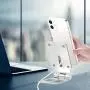 Maoyea Stand for MagSafe Charger, 270°Foldable Wireless Magnetic Aluminum Holder Compatible with Apple MagSafe Charger for iPhone 12, 12 Pro, 12 Pro Max, 12 Mini (Pink)