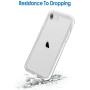 JETech Case Compatible with iPhone 8, iPhone 7, iPhone SE 2020, 4.7-Inch, Shockproof Bumper Cover, Anti-Scratch Clear Back, Clear