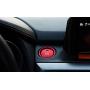 iJDMTOY 2pc Set Red Aluminum Keyless Engine Push Start Button & Surrounding Decoration Ring Compatible With Mazda 3 6 CX-3 CX-5 CX-9 MX-5 w/Push Start Engine Feature