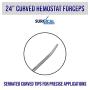 SurgicalOnline 24 Inches Curved Lock Forceps Hemostat Serrated Fishing, Taxidermy, Crafts, Pet Care, Electronics, Garden Pruning Stainless Steel SurgicalOnline 24 Inches Curved Lock Forceps Hemostat Serrated Fishing, Taxidermy, Crafts, Pet Care, Electronics, Garden Pruning Stainless Steel
