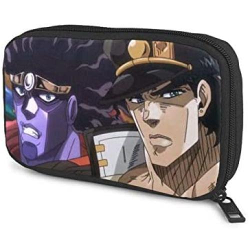 Hxuedan Jojos Bizarre Adventure The Data Cable Storage Bag is A Portable and Independent Design SuitableVFor Travelers to Place The Data Cable, Earphone and Electronic Product Data Cable Storage Bag