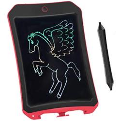 JRD&BS WINL Writing Tablet for Birthday Gift,Kids Toy 8.5 Colorful Electronic Writings Pads Drawing Board Gifts for Kids Office Blackboard-Erase Button Lock Included(Red-CS)