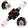 JIAKUPA 12V-24V DC 10A Fuse Holder Fuse Inverter with Manual Reset for Car Audio, Stereo Switch and Solar Inverter System