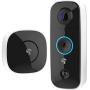 TOUCAN Video Doorbell Camera 1080p HD with Chime, Angle View 180° Doorbell Camera WiFi with Motion Detector, Wireless Video Doorbell, Doorbell Camera Night Vision with 2-Way Audio, Weatherproof IP56