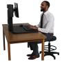 Victor DC300 High Rise Collection Adjustable Sit-Stand Desk Converter, Raises and Lowers to Transform Any Sit Down Desk Into A Stand Up Desk, Platform Rises Up to 15.5'', Black