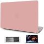 OneGET MacBook Pro 13 Inch Case Laptop Case 2016 2019 A1989 A1706 A1708 A2159 Minimalist Thin Matte PP Hard Shell with Keyboard Cover Screen Protector 3 in 1 Bundle (Pink)