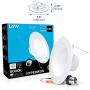 Hyperikon 6 Inch LED Recessed Lighting, 14W=75W, Retrofit Dimmable Downlight, CRI90, UL, Energy Star, Crystal White, 16 Pack
