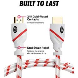 HDMI Cable 30 ft - 4K Resolution UHD 2.0b Ready - Supports Ethernet Ultra HDR Video HD Bandwidth 18Gbps - Audio Return Channel - 30 Feet (9.1 Meters) High Speed HDMI Cable