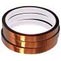 WIRESTER 3 Rolls 10mm X 30m (100ft) High Temperature Heat Resistant Tape Electronic Polyimide Tape for Masking, Soldering, Electrical, Heat Transfer Vinyl, 3D Printers