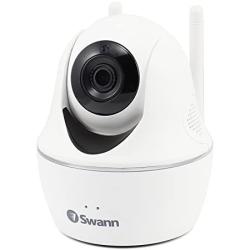 Swann Smart Home Security WiFi Camera, 1080p Wireless Indoor Surveillance, 2 Way Audio, Infrared Night Vision, Motion Sensor + Siren | Baby Monitor, Nanny, and Dog Cam with Phone App