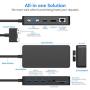 Surface Pro Dock for Surface Pro 4/5/6 Docking Station with HDMI, VGA, DP, RJ-45 Gigabit Ethernet Port, 3X USB 3.0 Ports, USB C Sync Port, Audio Out Port, SD/TF Card Reader, Micro USB Port