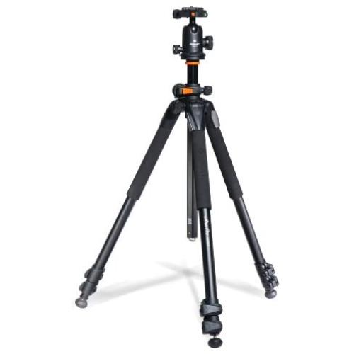 Vanguard Alta Pro 263AB 100 Aluminum Tripod with SBH-100 Ball Head for Sony, Nikon, Canon DSLR Cameras, Black
