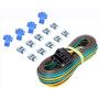 MAXXHAUL 4-Pin Flat Trailer Wiring Harness Kit 25 Male and 4 Female [18 Gauge Color Coded Wires] for Utility & Boat Trailer Wire Kits
