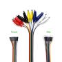 UCTRONICS Breadboard Alligator Clip Jumpers - Gator to Male and Female Jumper Wires Test Lead 2x10pcs 8 inch for Power Supply,LED Strips, Multimeters, Arduino Lilypad and Raspberry Pi