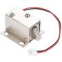 Electromagnetic Lock Cylinder, DC12V 0.4A Open Frame Type Upward Solenoid Electric Cabinet Drawer Lock, 1.10 x1.10x 0.78inch