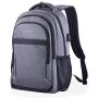 Travel Laptop Backpack, Gebnuit Anti-Theft Business Student Laptop Backpack with USB Charging Port, Slim Durable Water Resistant College School Computer Bag for Women & Men Fits 15.6 Inch Laptop-Grey