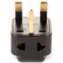 OREI 2 in 1 USA to UK/Hong Kong Adapter Plug (Type G) - 2 Pack, Black