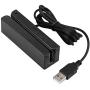 MSR90 USB Swipe Magnetic Credit Card Reader 3 Tracks Mini Smart Card Reader MSR605 MSR606 Deftun