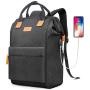 BRINCH Laptop Backpack 15.6 Inch Wide Open Computer Backpack Laptop Bag College Rucksack Water Resistant Business Travel Backpack Multipurpose Casual Daypack with USB Charging Port for Women Men,Black BRINCH Laptop Backpack 15.6 Inch Wide Open Computer Backpack Laptop Bag College Rucksack Water Resistant Business Travel Backpack Multipurpose Casual Daypack with USB Charging Port for Women Men,Black