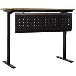 Aluminum Modesty Panel - 51'' - Black. Accessory for Computer Standing Desk 60 x 30 inch