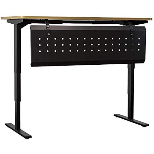 Aluminum Modesty Panel - 51'' - Black. Accessory for Computer Standing Desk 60 x 30 inch