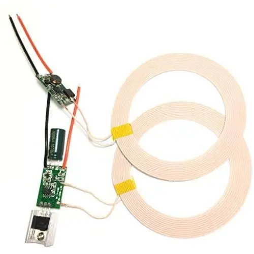 Taidacent 20mm to 80mm Long Distance 12V to 24V Input 5V 2A Output Wireless Power Supply Module Wireless Charging Module