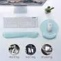 VicTsing Keyboard Wrist Rest and Mouse Pad with Wrist Support, Ergonomic Mouse Pad, Durable & Comfortable & Lightweight for Easy Typing, Pain Relief, Memory Foam Keyboard Pad Set for Laptop/Mac, Green