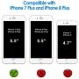 JETech Case for iPhone 8 Plus and iPhone 7 Plus 5.5-Inch, Shock-Absorption Bumper Cover, Anti-Scratch Clear Back (Black)