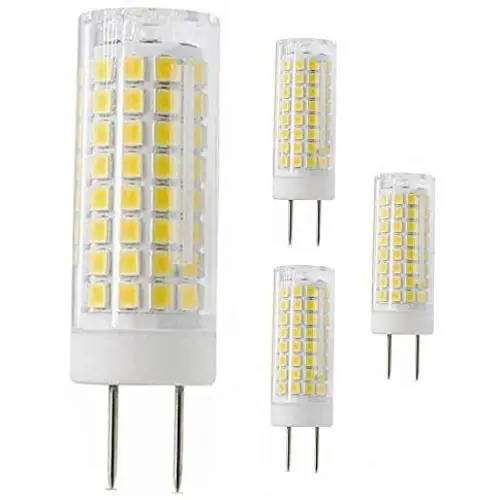 All-New G8 Led Bulb, 75W Halogen Bulb Replacement, Dimmable 7W G8 Led Lamps, G8 Bi-pin Base Bulb, AC120V 720lm, Under Cabinet Counter Light, Kitchen Lighting and Puck Lights,Daylight White 4pack