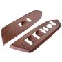 Peach Wood Grain Inner Power Window Switch Panel Covers for Honda CRV CR-V 2017-2018 (4-Pack)